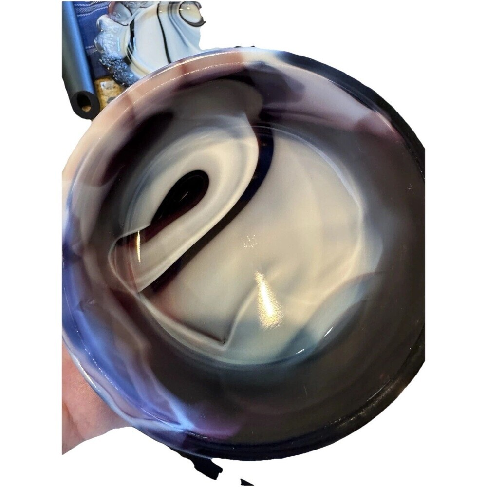 West Moreland “Marble” Grape Butter Purple Slag Dish 1970’s - Picture 4 of 6